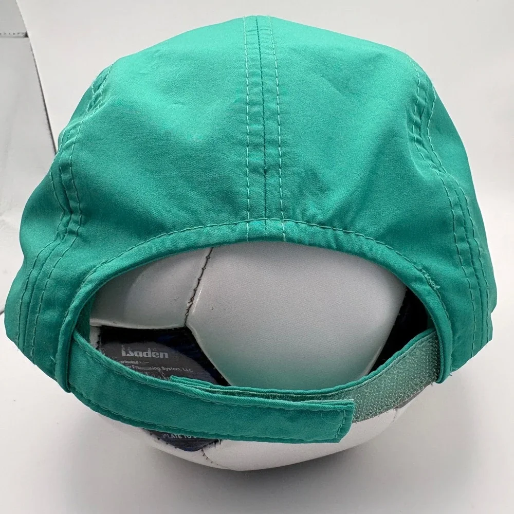 Puma Womens Teal Pink Logo Five Panel Baseball Cap One‎ Size Adjustable Strap